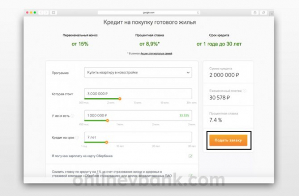 Как оформить ипотеку в Сбербанк Онлайн?