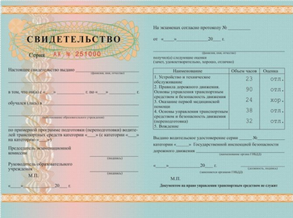 Какие документы необходимы для получения водительских прав в 2020 году?