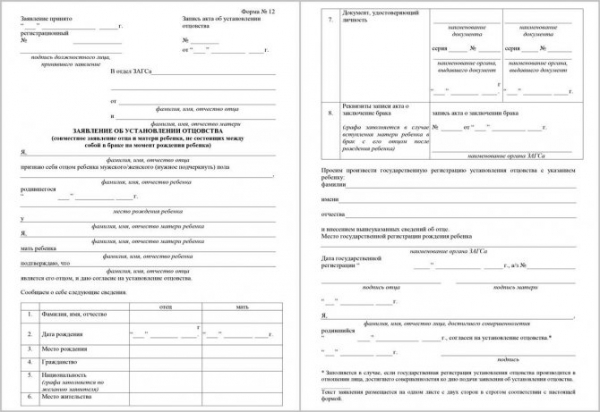 Какие документы необходимы для подачи заявления на алименты в гражданском браке