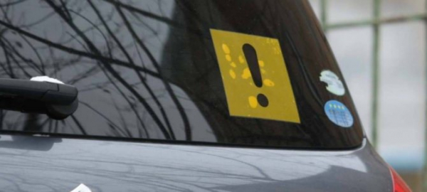 Знак начинающего водителя в автомобиле: обязателен или нет?