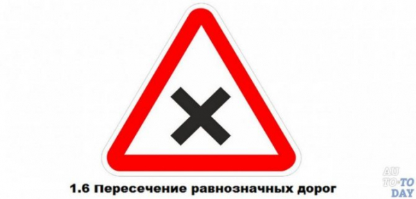 Что означает знак «Перекресток равнозначных дорог», ответственность за нарушения