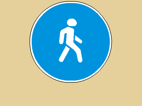 Дорожный знак 4.5.1 «Пешеходная дорожка»